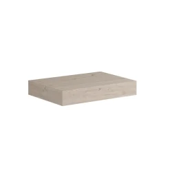 Top scatolato senza staffe 80x10x46 cm Rovere chiaro