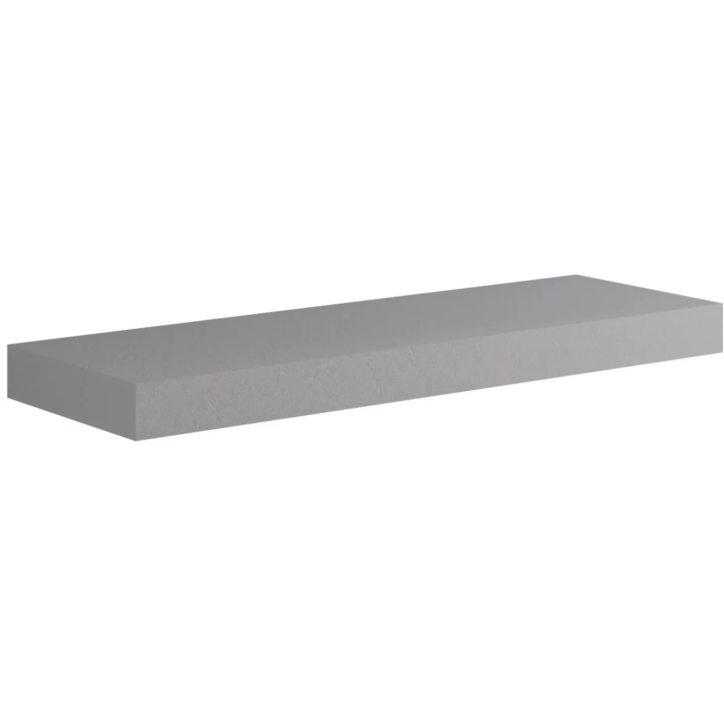 Top scatolato senza staffe 140x10x46 cm Grigio