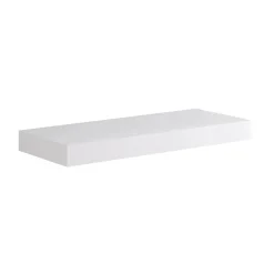 Top scatolato senza staffe 120x10x46 cm Bianco opaco