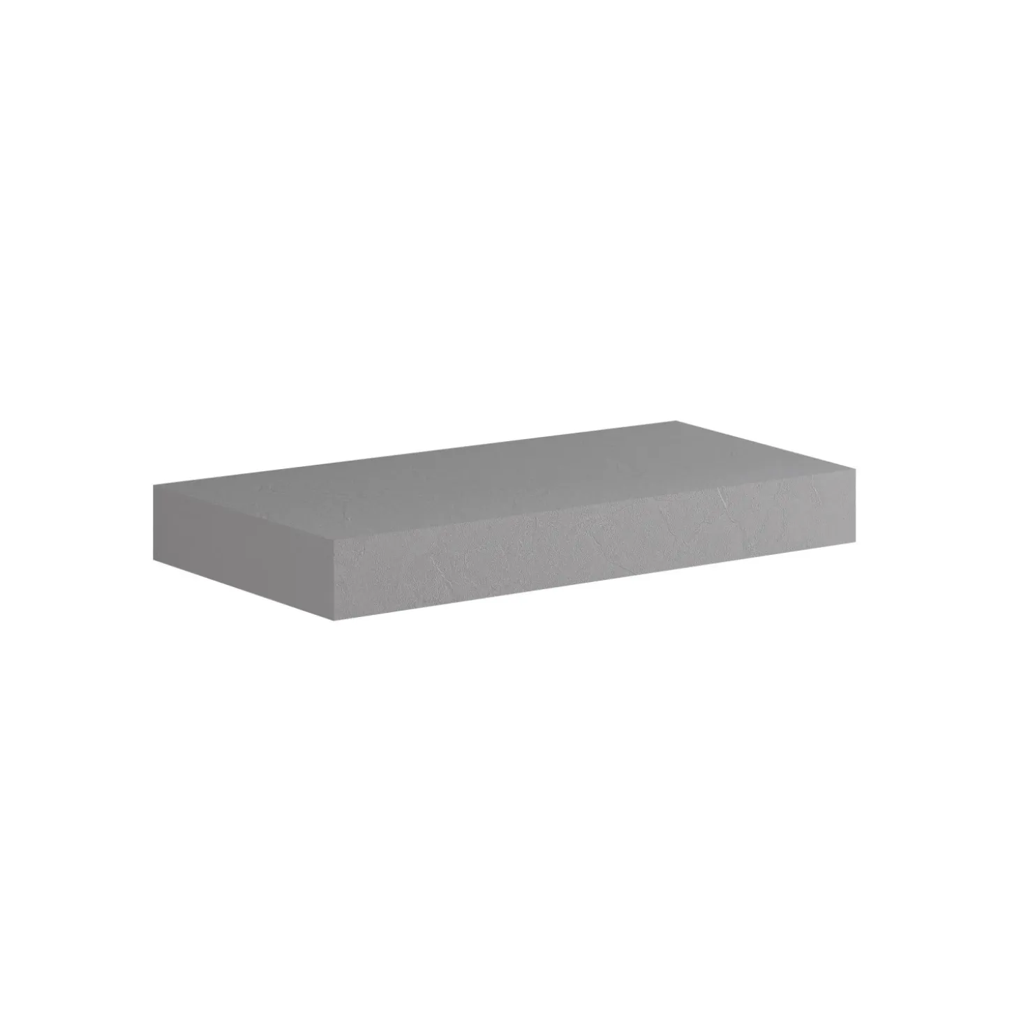 Top scatolato senza staffe 100x10x46 cm malta grigia