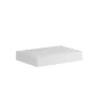 Top scatolato senza staffe 80x10x46 cm Bianco opaco