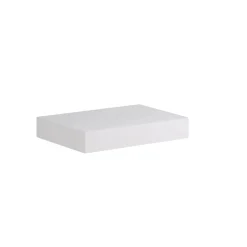 Top scatolato senza staffe 80x10x46 cm Bianco opaco
