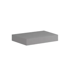 Top scatolato senza staffe 80x10x46 cm Grigio