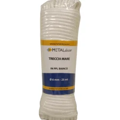 Treccia mare bianca ø 6 mm 25 mt