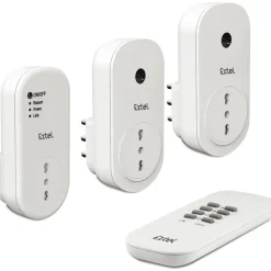 Tre prese WiFi Smart Home con telecomando connesse