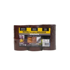 Trispack Rotoli Carta Spaziata 115 mm x 3 m