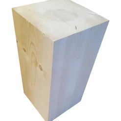 Tronchetto quadro in abete lamellare 25x50 cm
