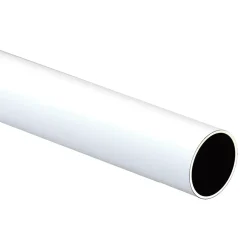 Tubo in acciaio bianco 1 mt