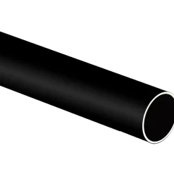 Tubo in acciaio nero 1 mt
