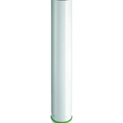 Tubo 50 cm in acciaio vetrificato porcellanato bianco Ø 100