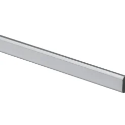 Tubo guardaroba a sezione ovale 1200 mm acciaio argento-grigio