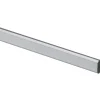 Tubo guardaroba a sezione ovale 900 mm acciaio argento-grigio
