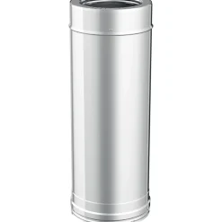 Tubo l.500 mm diam.80/130 inox aisi sp.0,5 mm - doppia parete