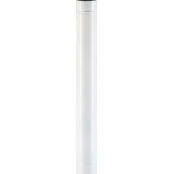Tubo smaltato lineare porcellanato bianco L 100 cm Ø 12 cm