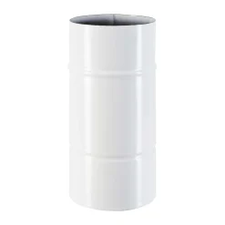 Tubo smaltato lineare porcellanato bianco L 25 cm Ø 12 cm