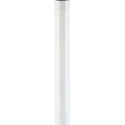 Tubo smaltato lineare porcellanato bianco L 100 cm Ø 10 cm