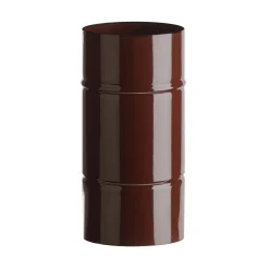 Tubo smaltato lineare porcellanato marrone L 25 cm Ø 12 cm