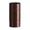 Tubo smaltato lineare porcellanato marrone L 25 cm Ø 10 cm