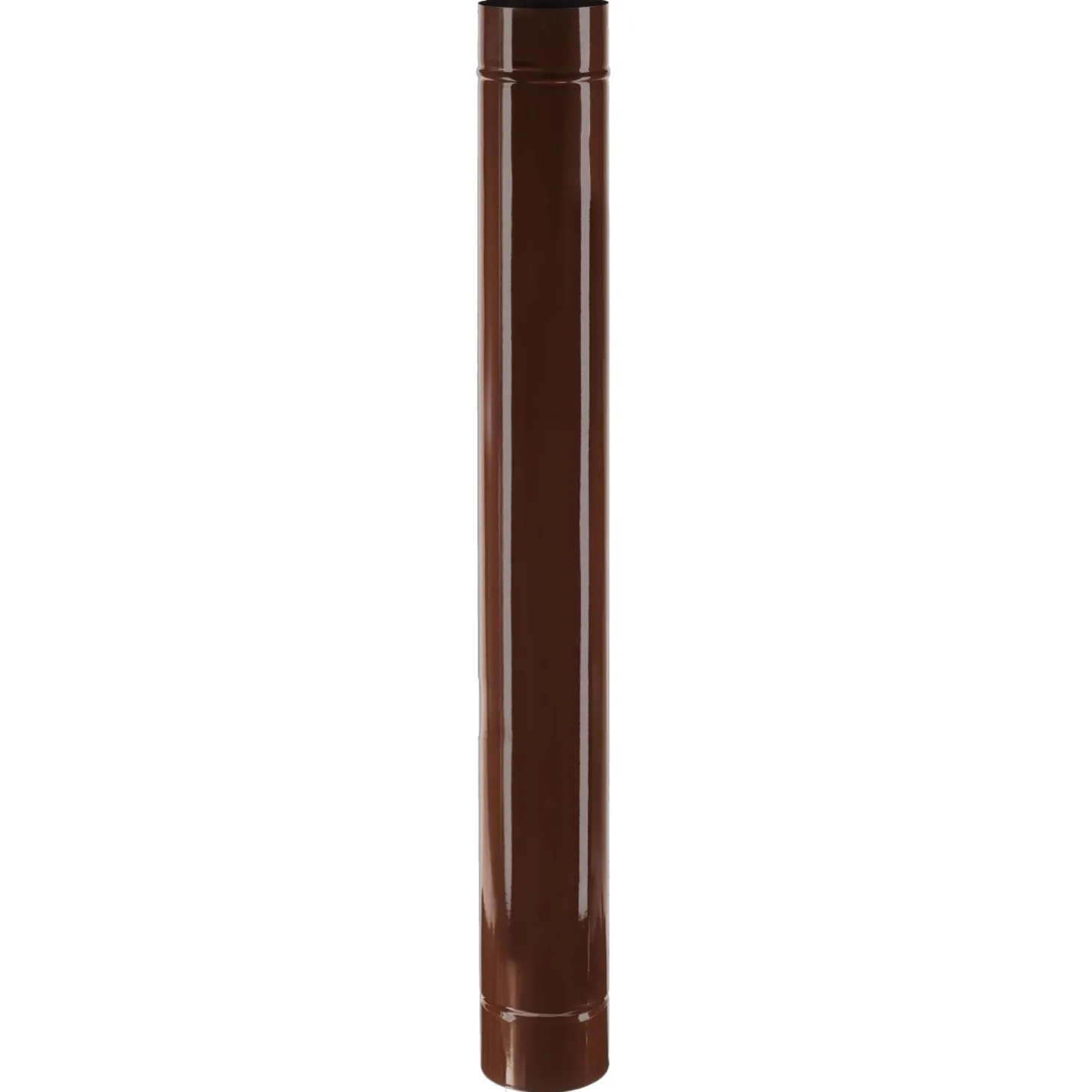 Tubo smaltato lineare porcellanato marrone L 100 cm Ø 10 cm