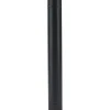 Tubo smaltato lineare porcellanato nero opaco L 100 cm Ø 13 cm