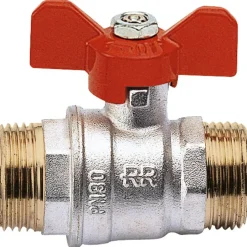 Valvola a sfera con maniglia a farfalla 1/2" MM