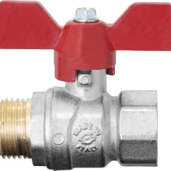 Valvola a sfera 1/2" MF con farfalla