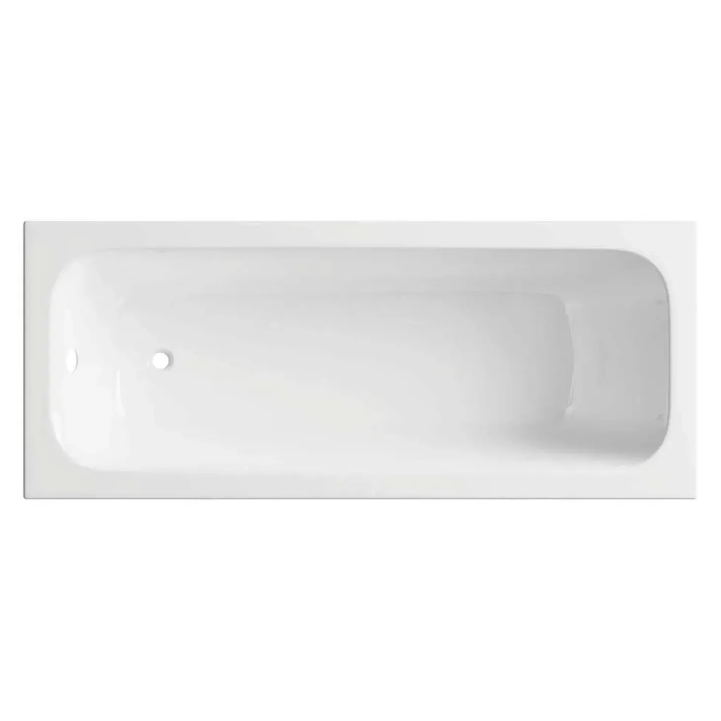Vasca da bagno da incasso rettangolare Cabaiguán 180 cm bianco in acrilico