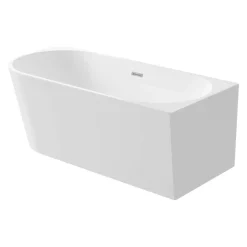 Vasca da bagno Limonar 140 cm destra angolare/freestanding bianco in acrilico