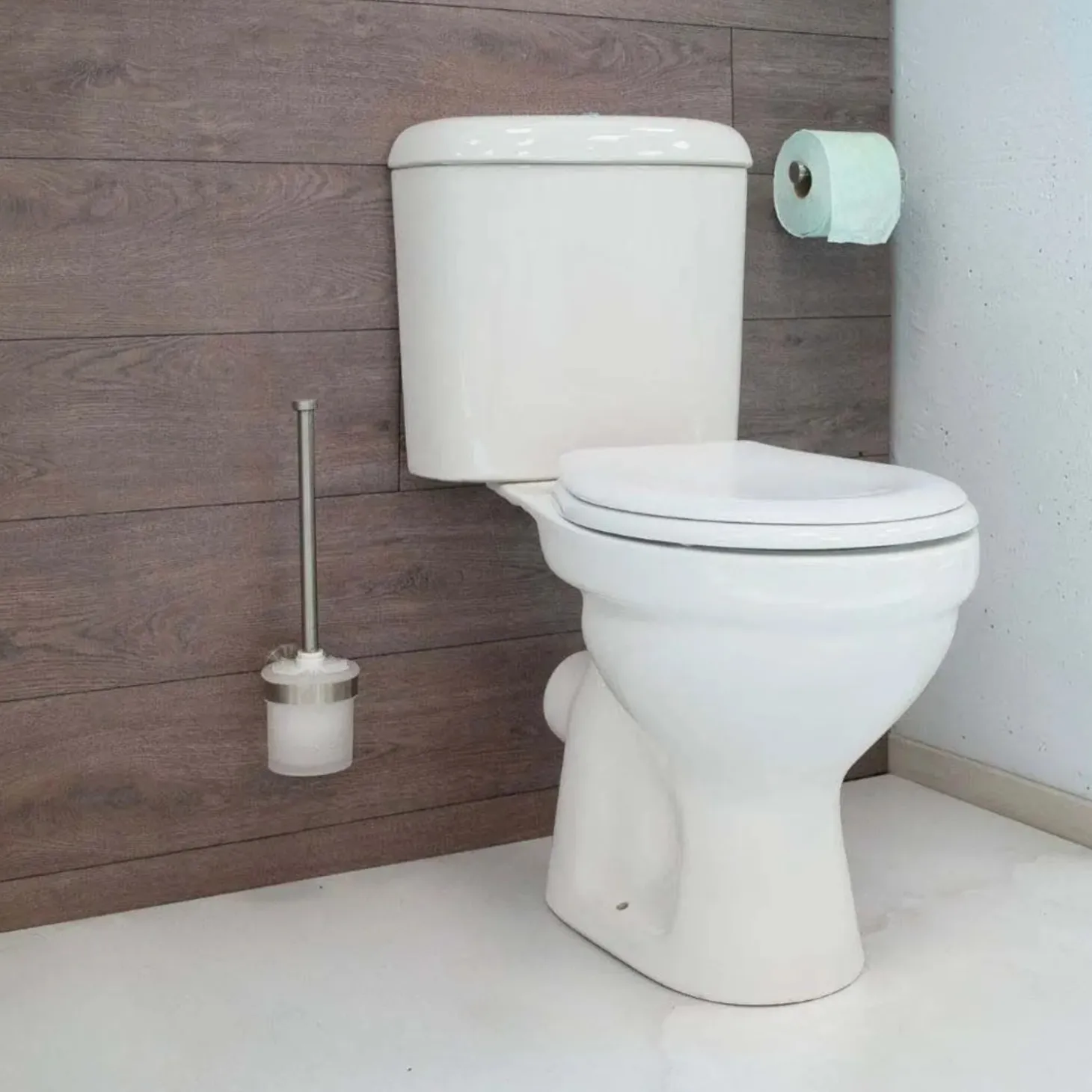 Vaso a terra Lake WC monoblocco scarico a parete bianco