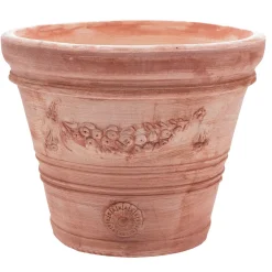 Vaso doppio bordo festonato 35 cm x 41 cm x 41 cm