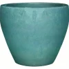 Vaso in ceramica verde 19x19x19 cm