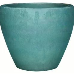 Vaso in ceramica verde 19x19x19 cm