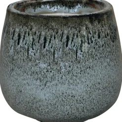 Vaso per piante in ceramica 14x14 cm nero