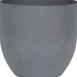 Vaso per piante Sandstone in cemento Ø 31,5 x 30 cm grigio