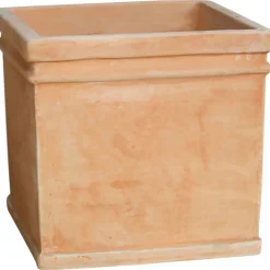 Vaso quadrato CHI 36xH34,5 cm terracotta