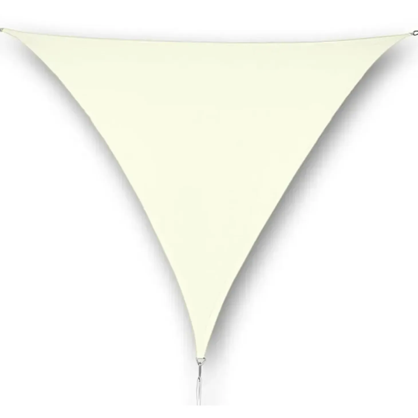 Vela ombreggiante triangolare 5x5x5 m ecrù