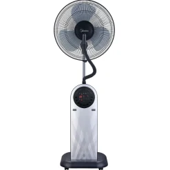 Ventilatore a piantana 3 pale Ø 40 cm grigio