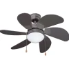 Ventilatore a soffitto 6 pale Ø 77 cm grigio