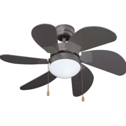 Ventilatore a soffitto 6 pale Ø 77 cm grigio