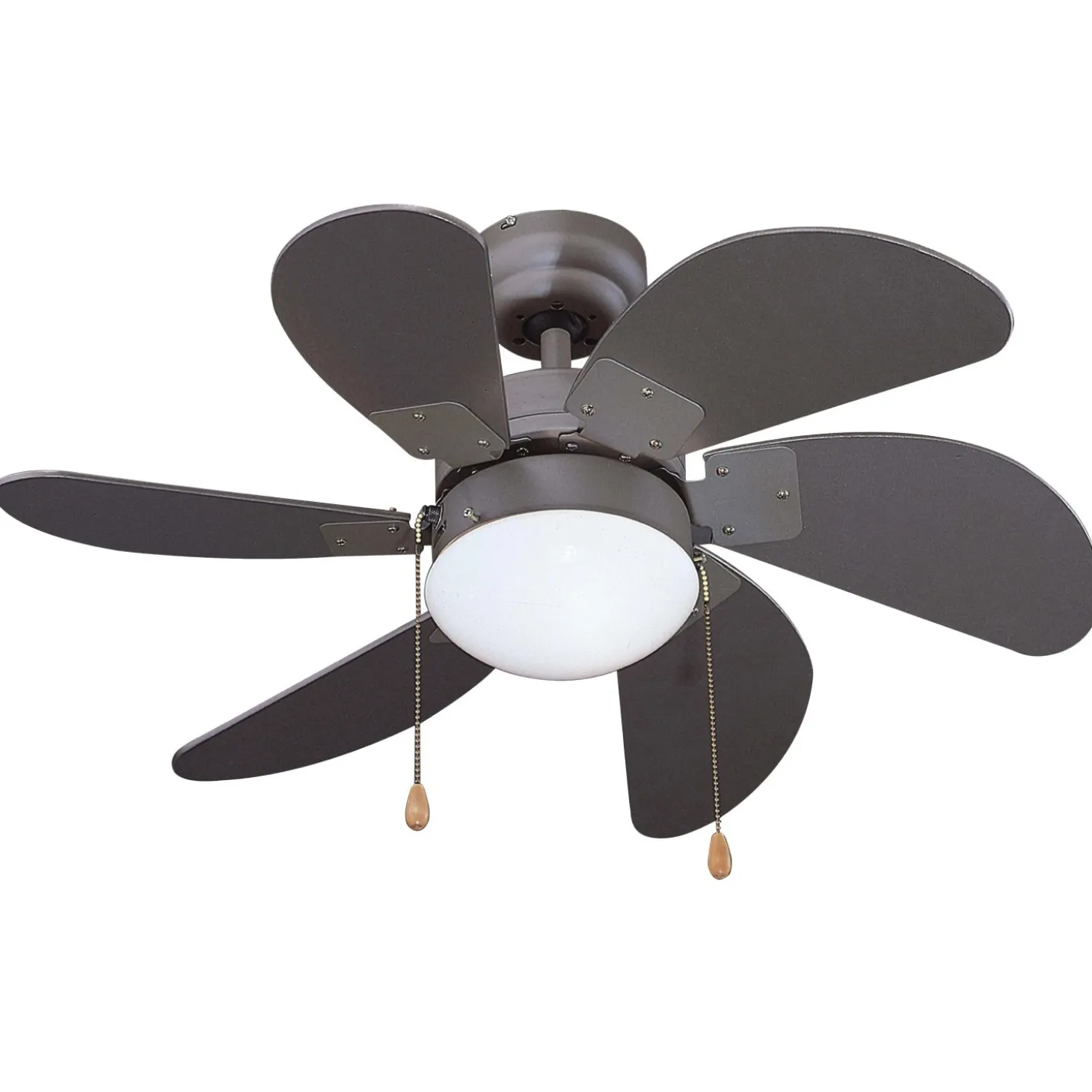 Ventilatore a soffitto 6 pale Ø 77 cm grigio
