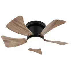 Ventilatore da soffitto con luce LED dimmerabile Ø 40,6 cm eff legno