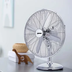 Ventilatore da tavolo cromato Ø 40 cm