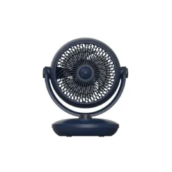 Ventilatore da tavolo 3 pale Ø 20 cm blu/nero