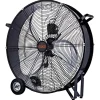 Ventilatore da terra 3 pale 75 cm nero