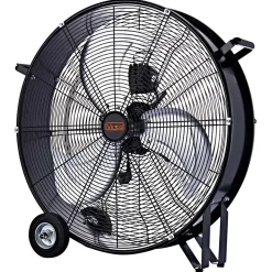 Ventilatore da terra 3 pale 75 cm nero