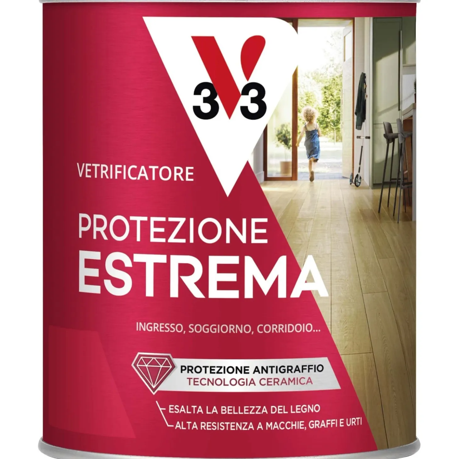 Vetrificatore parquet incolore satinato protezione estrema 0,75 lt