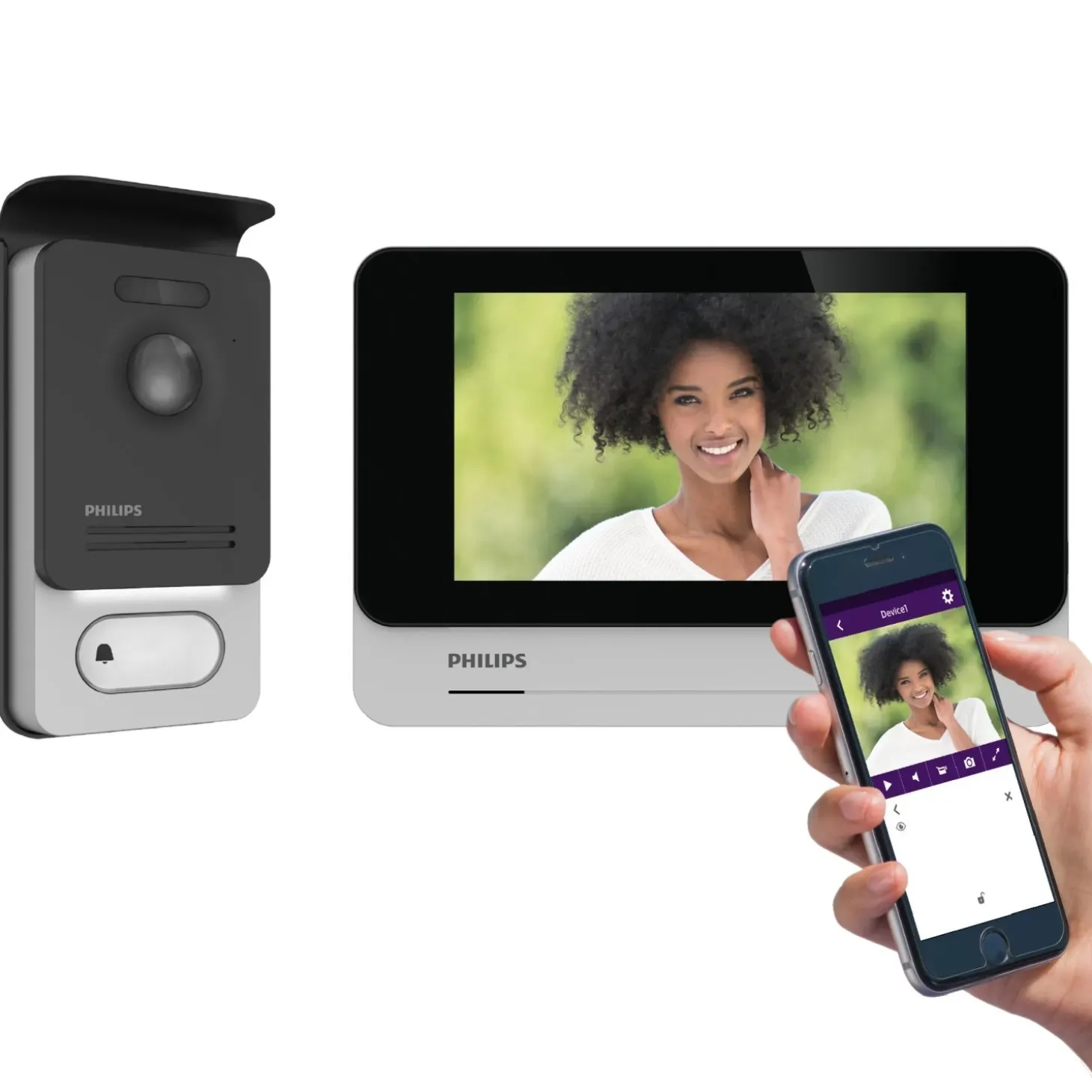 Videocitofono Philips Mono/Bifamiliare Wi-fi WelcomEye Connect 2 Smart Home