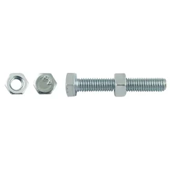 Viti di ferro a testa esagonale con dado 6x40 mm 30 pz