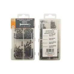 Viti per legno a testa piana svasata bronzate x120 pz