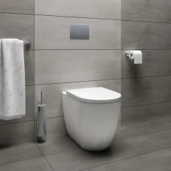 Wc Arc filo muro con sedile soft-close 54x36 cm bianco lucido